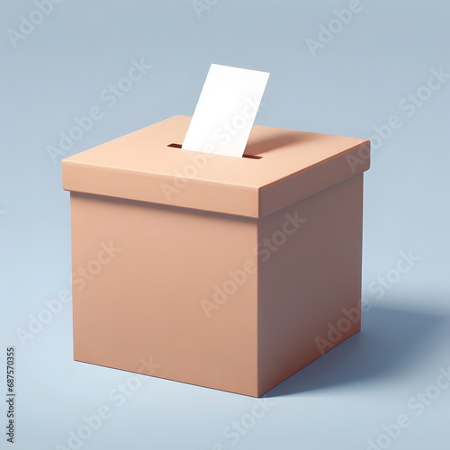 Ballot box with voting card © Tim Bird