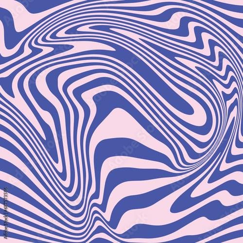Abstract background with colorful with Waves  Swirls  and Twirl Patterns. Retro Psychedelic Vector Design. Twisted and Distorted Texture in Y2K Aesthetic. Trendy Illustration in 60s  70s Style.