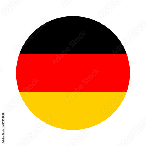 Flag of Germany on transparent background