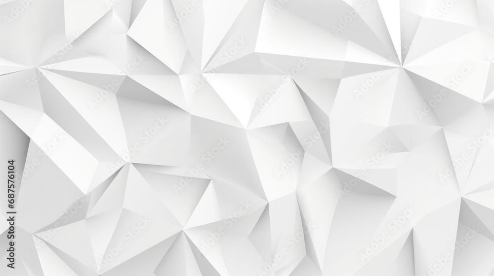 White low poly background texture. White low poly background texture.