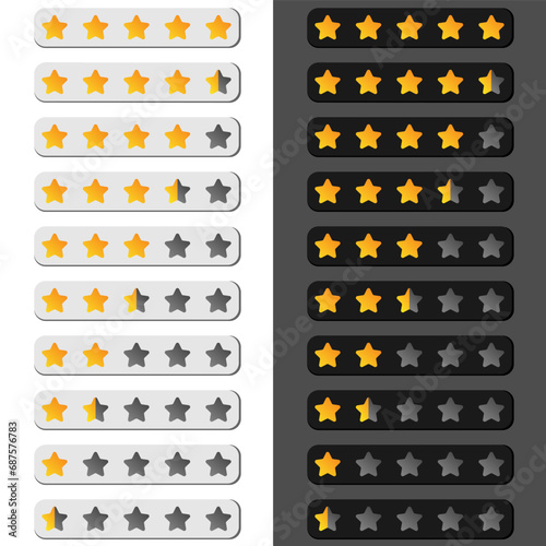 Free vector star rating