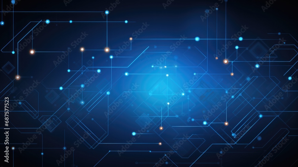 Abstract lines and dots connect simple futuristic technology background Abstract lines and dots connect simple futuristic technology background