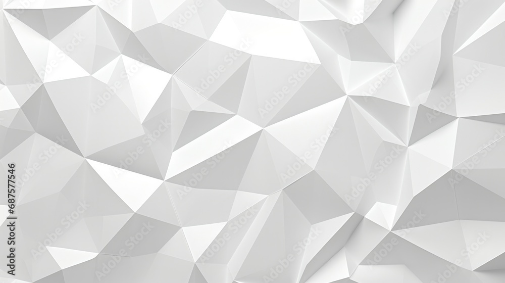 White low poly background texture. White low poly background texture.