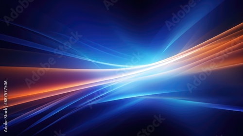 Star warp, Leading in business, Hi tech products, warp speed wormhole science vector design. photo