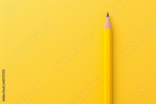 Pencil and pencils on colour background in box