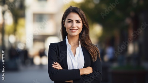 Young pretty smiling professional business woman © tonstock
