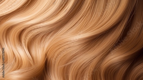 Blond hair close-up as a background. photo