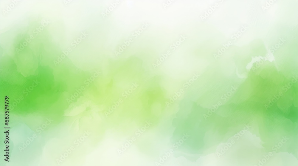 Abstract blurred light watercolor fresh green eco background.