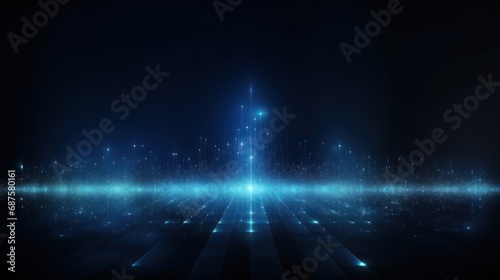 Futuristic Digital Innovation Concept Show Particle Abstract Background