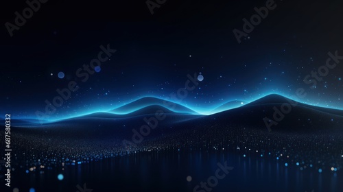 Futuristic Digital Innovation Concept Show Particle Abstract Background