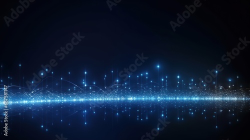 Modern IT Technology Show Evolving Particle Abstract Background © Damian Sobczyk