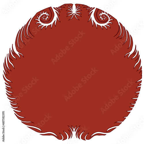 Abstract Aztec frame Tribal ethnic pattern circle in tattoo idea