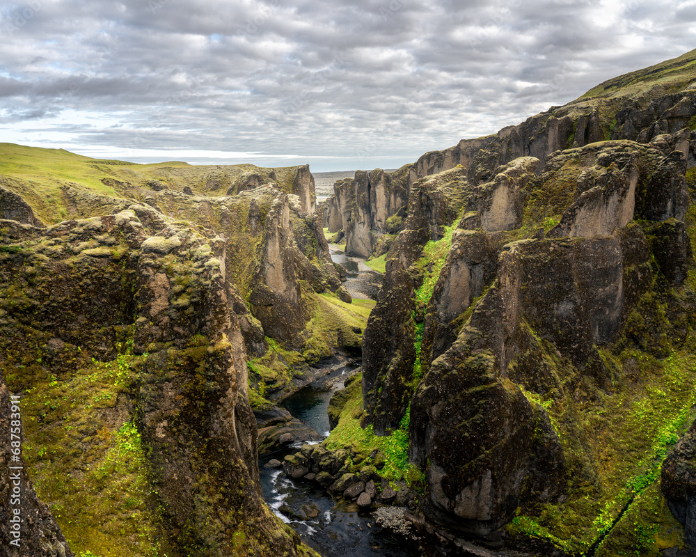 Fjaðrárgljúfur canyon