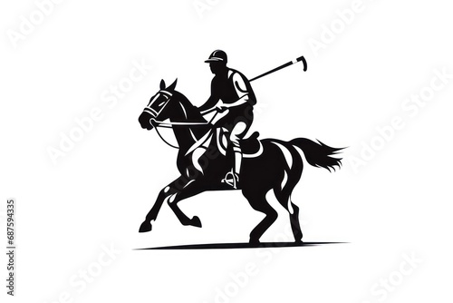 Polo icon on white background