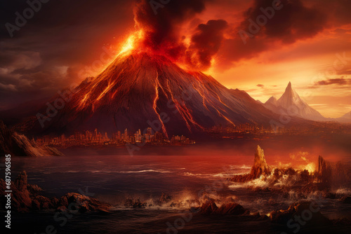 Volcanic Awakening in a Warming World © Andrii 