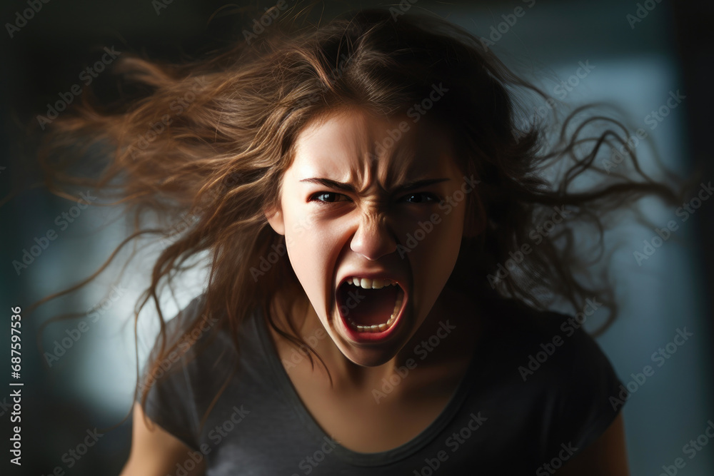 Furious Adolescent in Protest Furious Adolescent in Protest