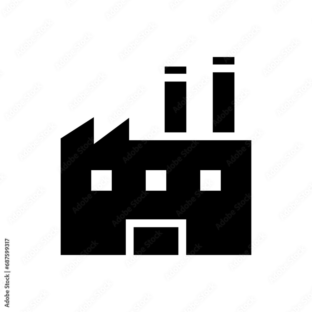 Factory icon vector Factory icon vector