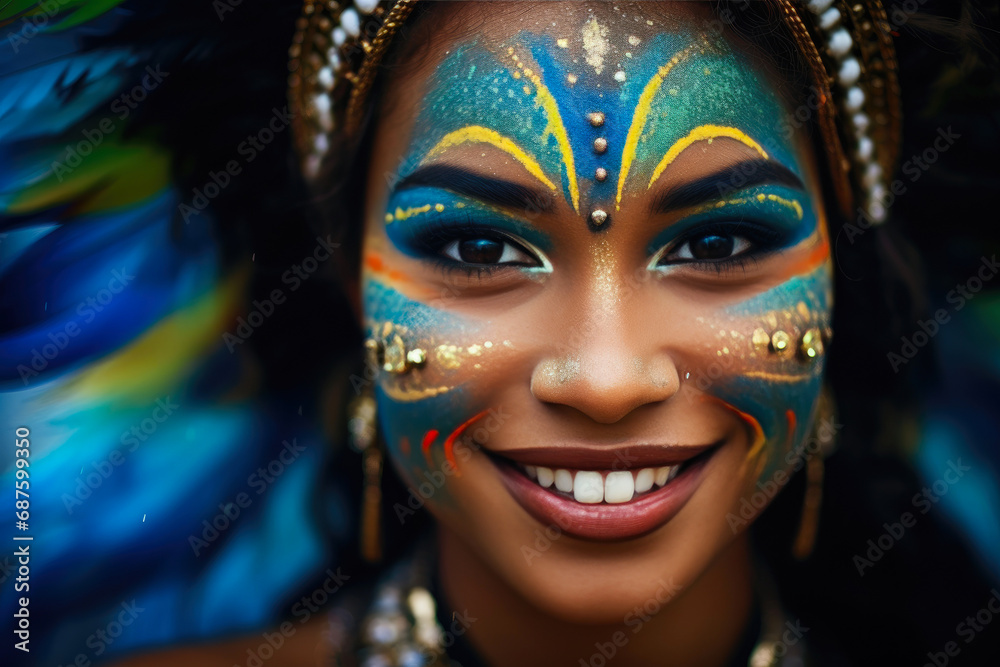 Expressive Rio Carnival Dance Attire