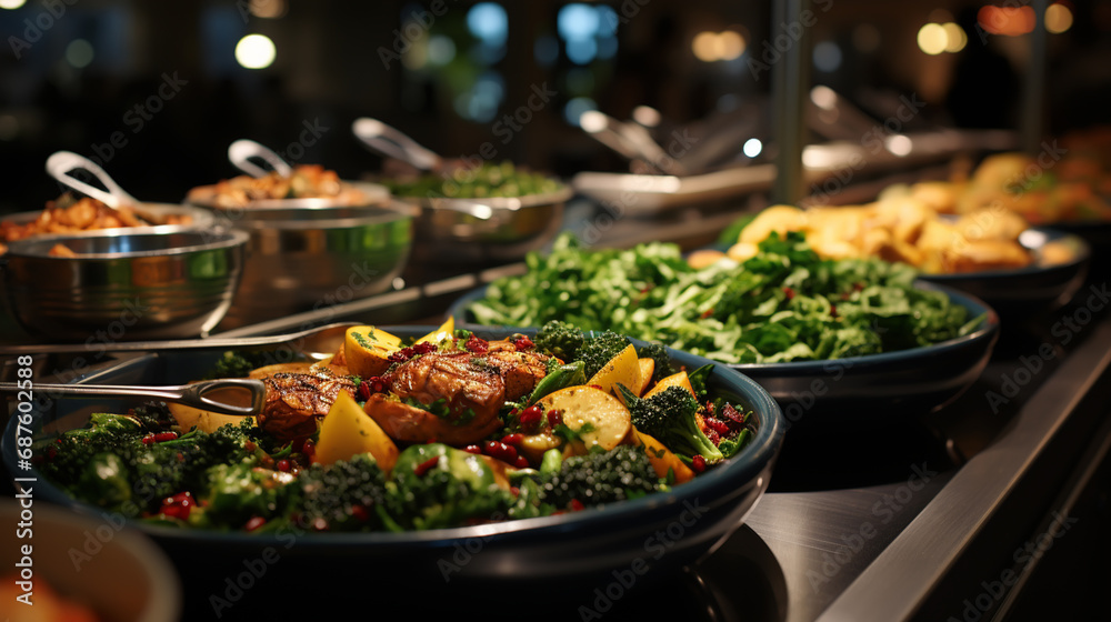 Cuisine Culinary Buffet Dinner Catering Dining Food Celebration Party Concept. Cuisine Culinary Buffet Dinner Catering Dining Food Celebration Party Concept.