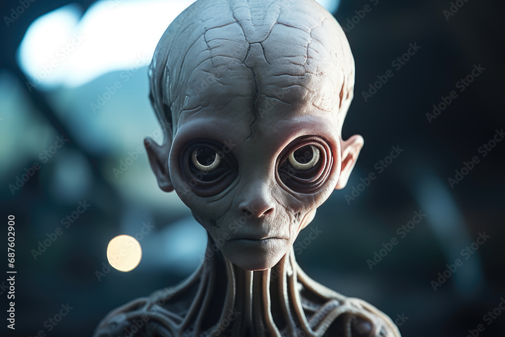 Mystical Being: Alien in Cinematic Light Mystical Being: Alien in Cinematic Light