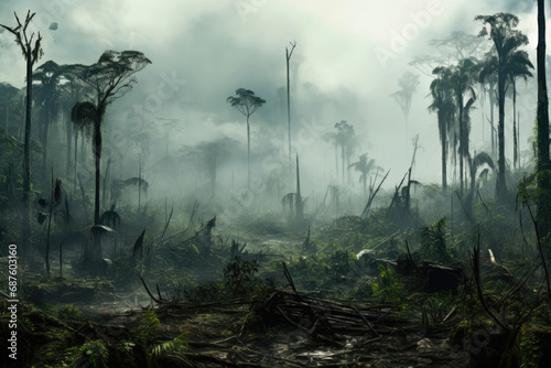 Silent Screams of a Devastated Rainforest photo