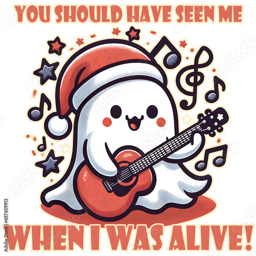 Santa Rockstar Ghost