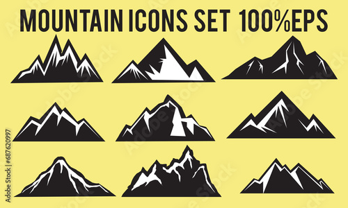 Mountain Icons - Symbols