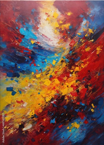 Abstract painting Colorful background