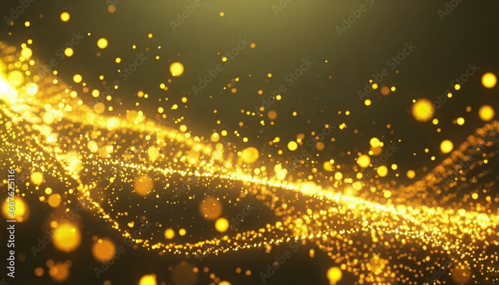 yellow glow particle abstract bokeh background yellow glow particle abstract bokeh background