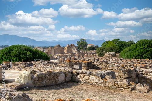 La città di Nora è uno dei siti archeologici più noti e importanti della Sardegna. Centro di fondazione fenicia, e successivamente città punica e romana. photo