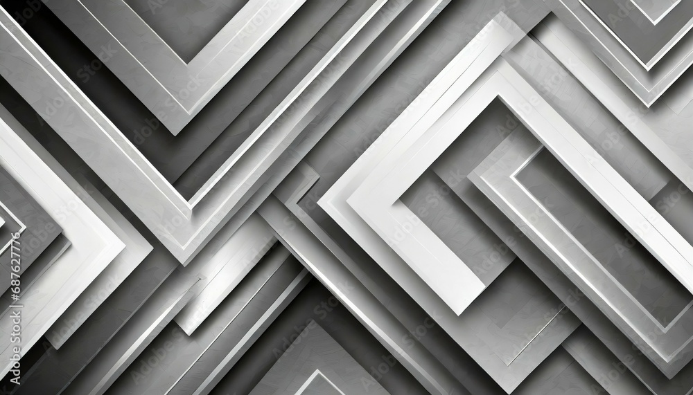 Obraz premium grey and white tech arrows abstract background