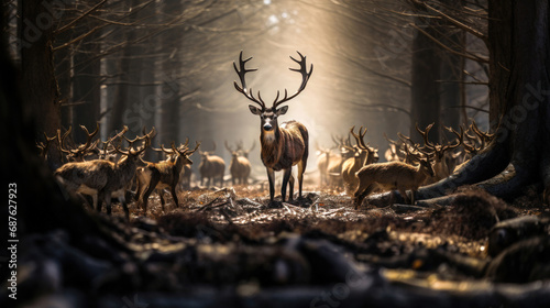 Wildlife Photography: Intense and Dramatic Chase of Wolf and Deer in the Forest