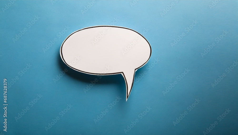 speech bubble on blue background speech bubble on blue background