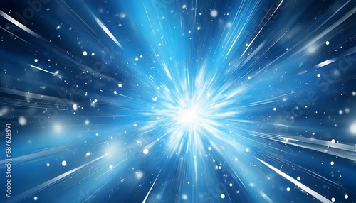abstract blue background explosion star