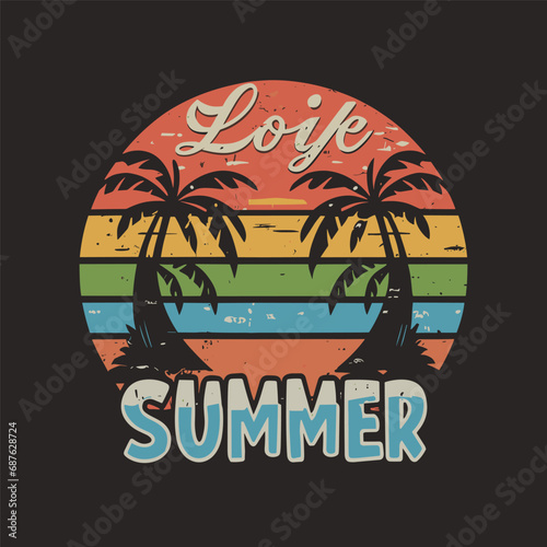 summer poster, design with place for text, summer t-shirt design, summer design, typography design, beach t-shirt design, island, travel t-shirt design