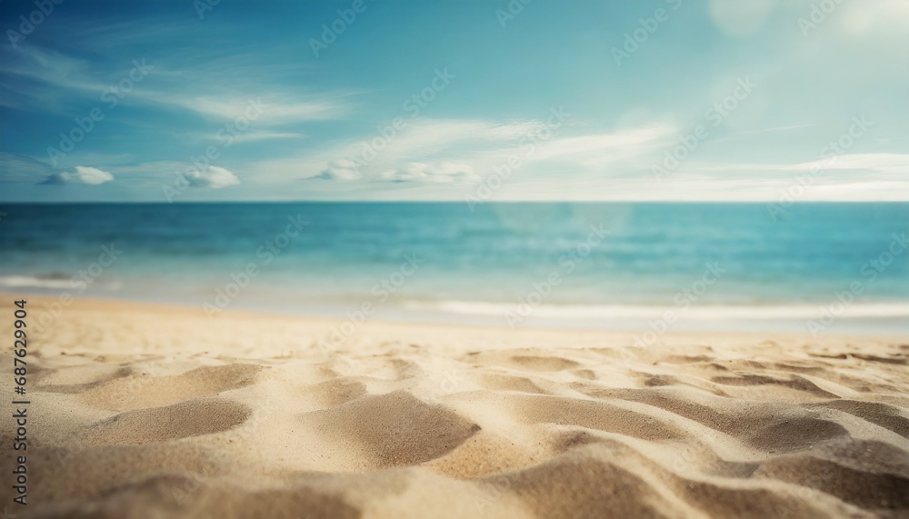seascape abstract beach background calm sea and sky focus on sand foreground vintage color tone seascape abstract beach background calm sea and sky focus on sand foreground vintage color tone
