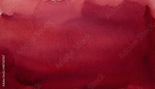 watercolor red background painting watercolour old deep maroon color backdrop stains on paper texture