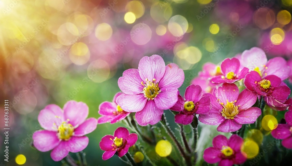 abstract spring background with pink flowers abstract spring background with pink flowers