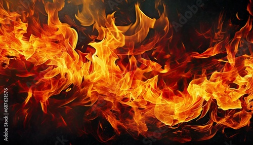 abstract fire flames background
