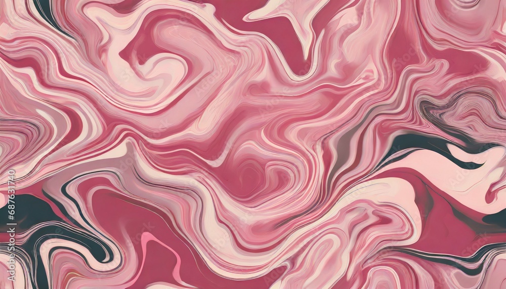 pastel pink seamless marble pattern with psychedelic swirls vector liquid acrylic texture flow art trippy 70s textile background tie dye simple artistic effect