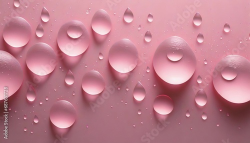 three dimensional water drops on soft pink background simple abstract wallpaper simple abstract pink background