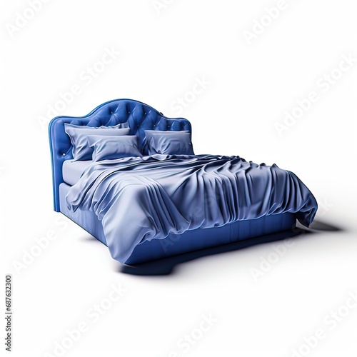 bed blue