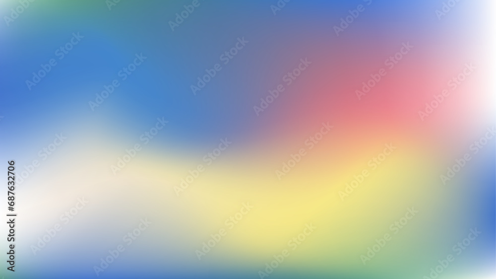 Colorful smooth soft gradient mesh abstract background. Business or advertising design. Bright dynamic mesh for poster, flyer, banner. Vector illustration	
