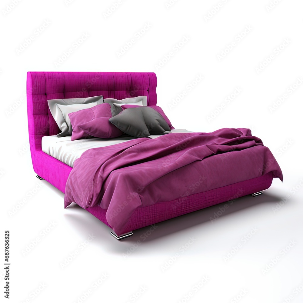 Obraz premium bed magenta