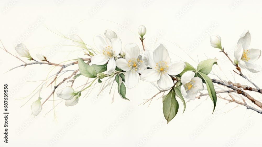 Snowdrops on white background. Hello Spring Easter concept. Beautiful blooming delicate white spring flowers illustration for invitation, greeting card, poster, wallpaper, print, web.. Snowdrops on white background. Hello Spring Easter concept. Beautiful blooming delicate white spring flowers illustration for invitation, greeting card, poster, wallpaper, print, web..