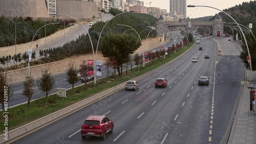 Time lapse footage of Ankara City Gate on 29 October 2023