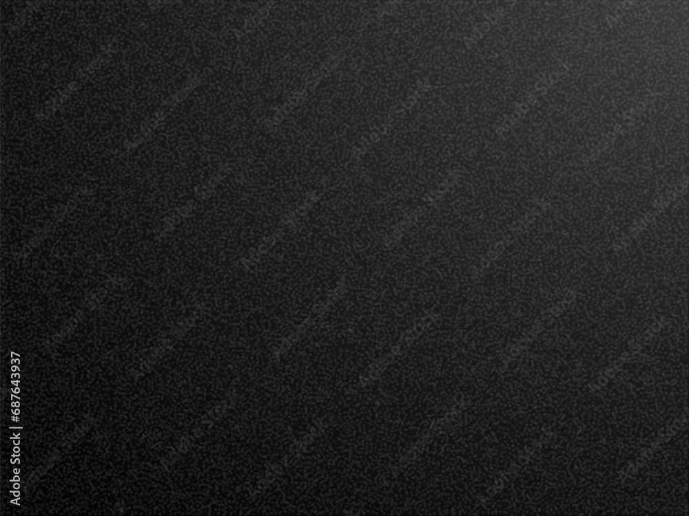 Dark black gradient background, road asphalt grainy texture, grey noise texture blur abstract background, abstract black grain gradation texture, road granular asphalt top view template - vector Dark black gradient background, road asphalt grainy texture, grey noise texture blur abstract background, abstract black grain gradation texture, road granular asphalt top view template - vector