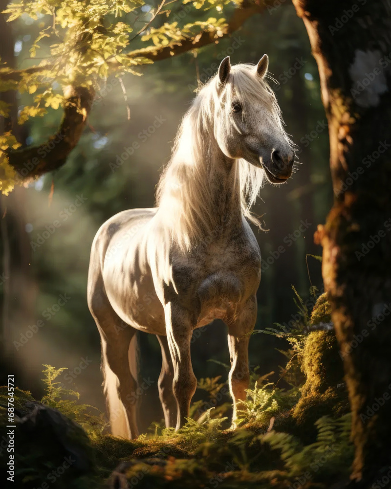 Obraz premium horse in the forest
