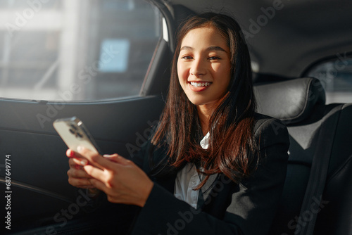 Businesswoman sitting in car © Valerii Apetroaiei