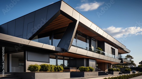 Modern Villa's Exterior Elegance: A Close-Up on Architectural Perfection and Luxury